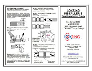 Lokring SS Field Installation Guide